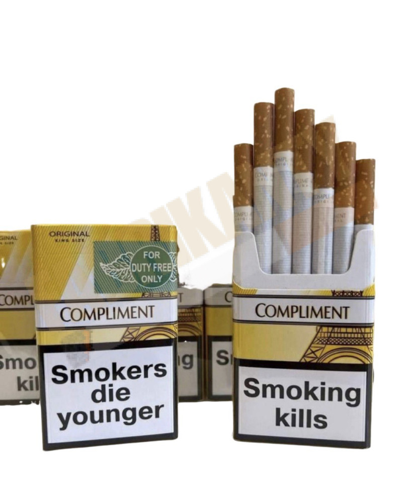 Купить сигареты КОМПЛИМЕНТ КС ЖЕЛТЫЙ оптом.